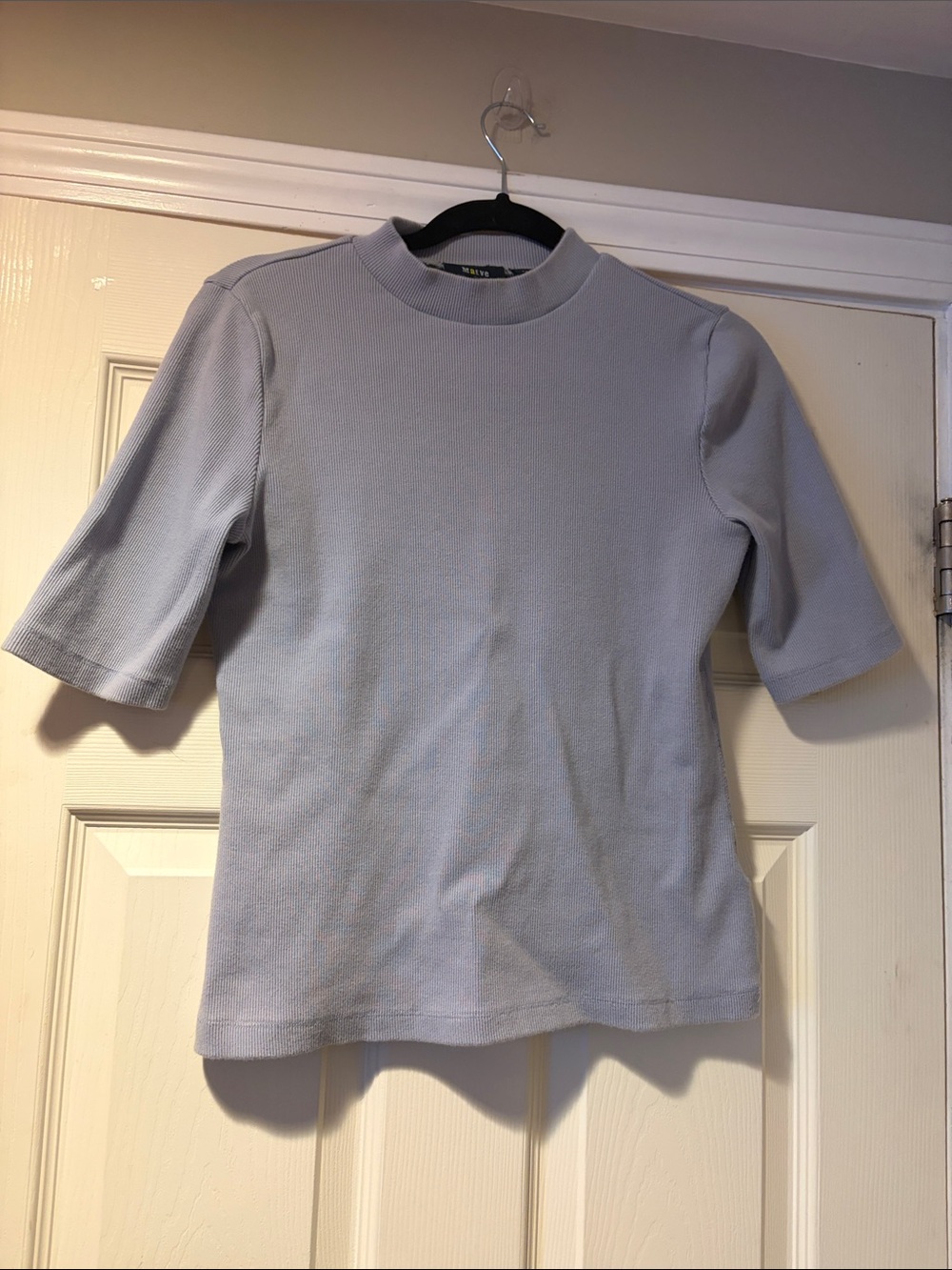 Maeve Light Gray Short Sleeve Tee